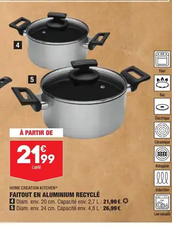 ALDI Faitout En Aluminium Recyclé offre