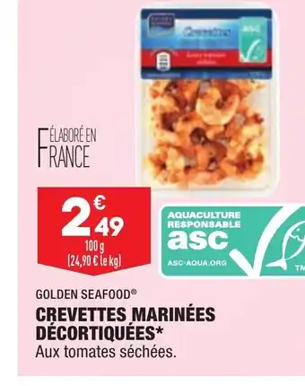 ALDI Crevettes marinées Décortiquées offre