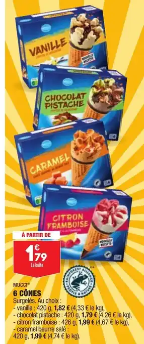 ALDI Mucci 6 Cônes offre