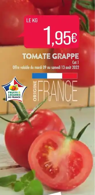 Match Tomate Grappe offre