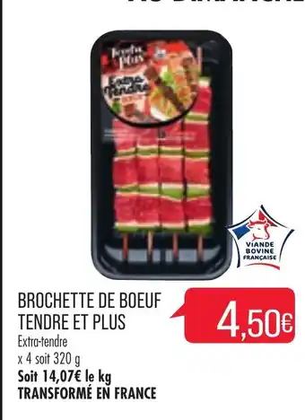 Match Brochette de Boeuf tendre Et Plus offre