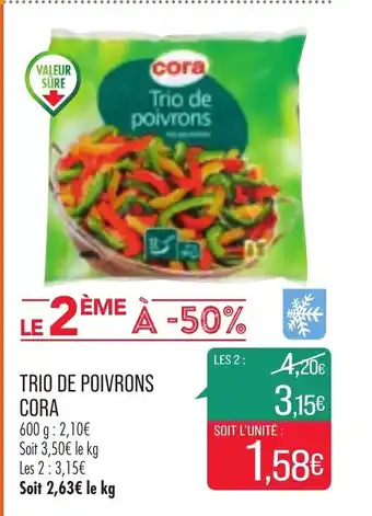 Match Cora Trio de Poivrons offre