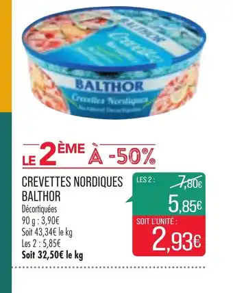 Match Balthor Crevettes Nordiques offre