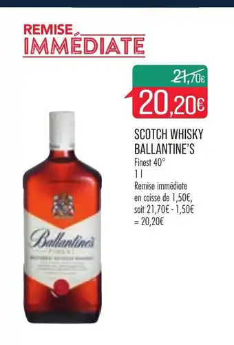 Match Ballantine's Scotch Whisky offre