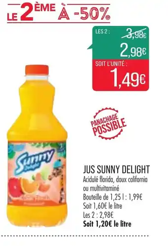 Match Jus Sunny Delight offre