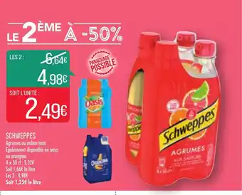 Match Schweppes offre