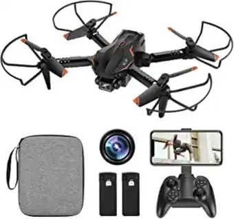 Nl30° mini drone avec caméra 1080p hd, drone pliable à quatre axes avec maintien de l'altitude, 3d flip, contrôle gestuel,...