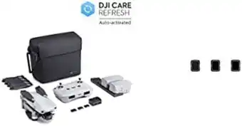 Amazon Dji mavic air 2 fly more combo dji care bundle - drone, caméra 48mp 4k, stabilisateur 3 axes, vol de 34 min + mavic air 2 ... offre
