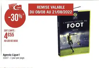 Géant Casino Agenda Ligue 1 offre