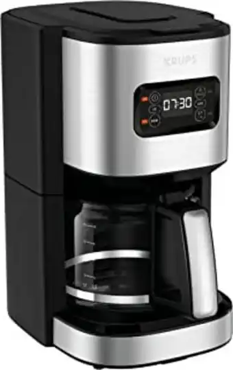 Amazon Krups excellence cafetière electrique inox 1,25 l programmable 24h sélecteur puissance d'infusion fonction 1/4 tasses aut... offre