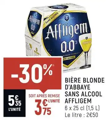Petit Casino Affligem bière blonde d’abbaye sans alcool offre