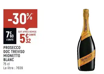 Mionetto prosecco doc treviso blanc
