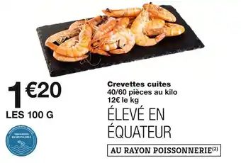 Monoprix Crevettes cuites offre