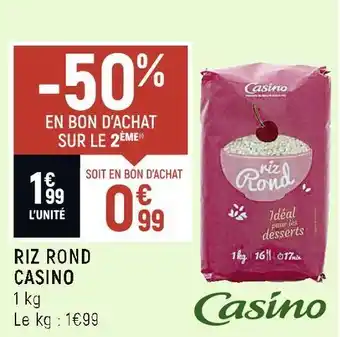 Petit Casino Casino riz rond offre