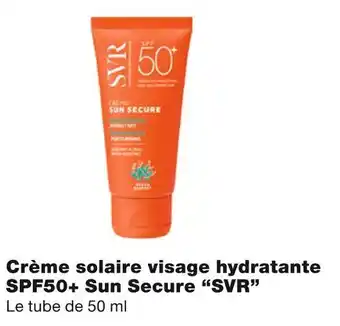 Monoprix Svr bon plan sur la crème solaire visage hydratante spf50+ sun secure svr offre