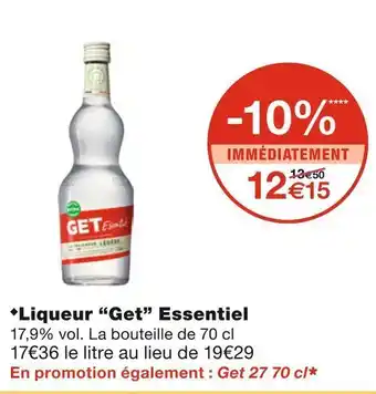 Monoprix Get liqueur essentiel offre