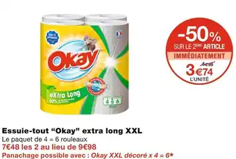 Monoprix Okay essuie-tout extra long xxl offre