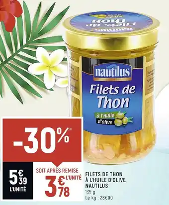 Spar Nautilus filets de thon à l’huile d’olive offre