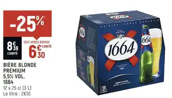1664 bière blonde premium 5,5% vol.