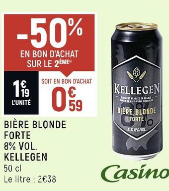 Spar Kellegen bière blonde forte 8% vol. offre
