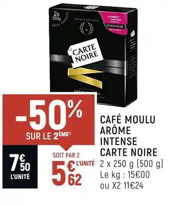 Spar Carte noire café moulu arôme intense offre