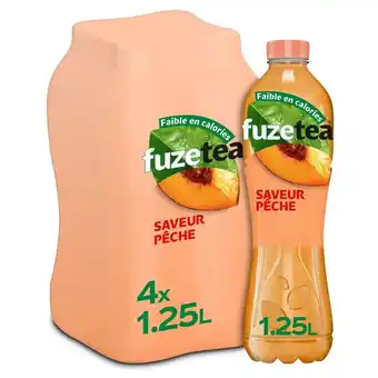 Auchan Fuze tea pêche intense offre
