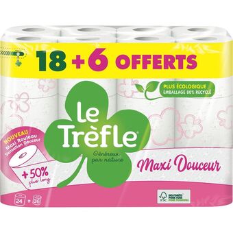 Auchan Papier toilette le trèfle offre