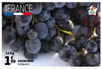 Auchan Supermarché Raisin noir offre