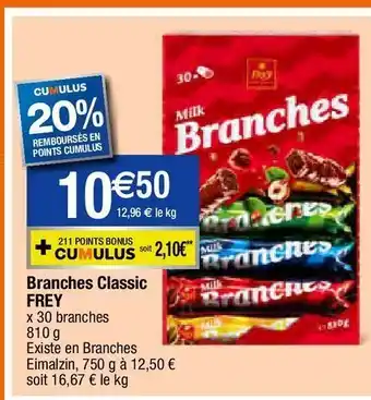 Migros Barres de chocolat offre