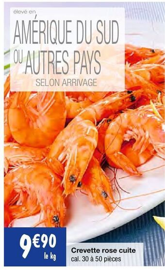 Migros Crevettes cuites offre
