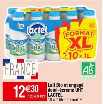 Migros Lait demi-écrémé lactel offre