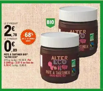 E.Leclerc Pâte à tartiner bio offre