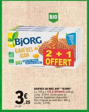 E.Leclerc Gaufres au miel bio offre
