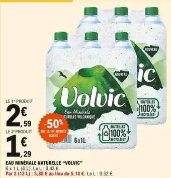 E.Leclerc Eau minérale naturelle offre