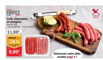 Colis chipolatas et merguez