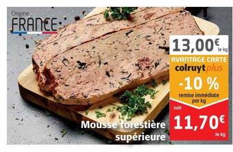 Colruyt Mousse forestière supérieure offre