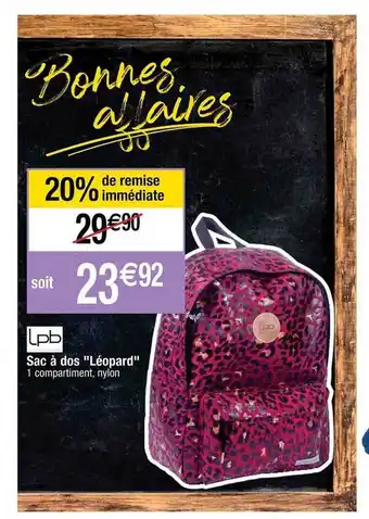Cora x Carrefour Sac à dos offre
