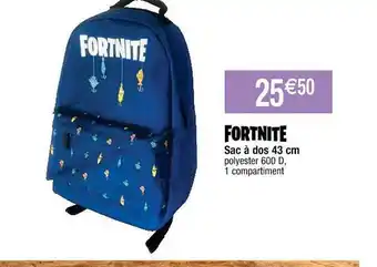 Cora x Carrefour Sac à dos 43 cm fortnite offre
