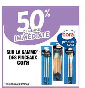 La gamme des pinceaux cora