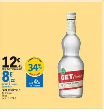 E.Leclerc Offre "get essentiel" chez e leclerc offre