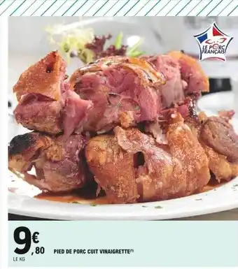 E.Leclerc Pied de porc cuit vinaigrette offre
