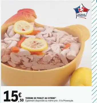 E.Leclerc Terrine de poulet au citron offre