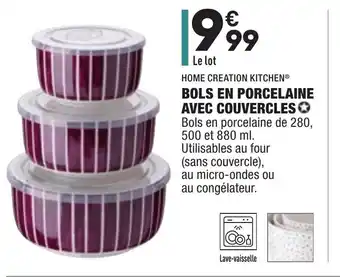Bols en Porcelaine Avec Couvercles