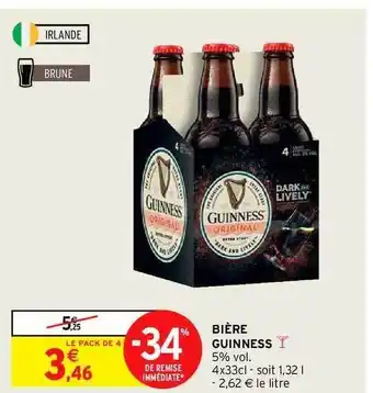 Intermarché Bière Guinness offre