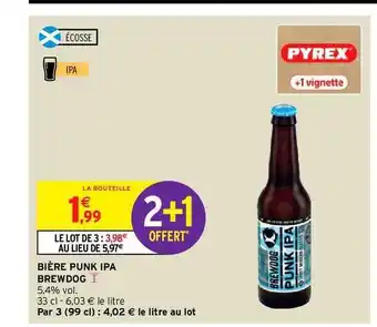 Intermarché Bière Punk Ipa Brewdog offre