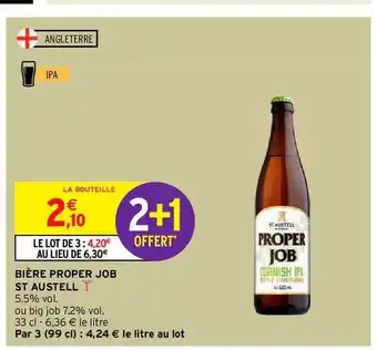 Intermarché Bière Proper Job St Austell offre