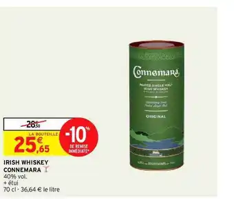 Intermarché Irish Whiskey Connemara offre