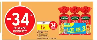 Intermarché Pâtes Farfalle Panzani offre