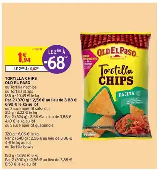 Intermarché Tortilla Chips Old El Paso offre
