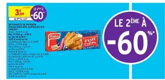 Intermarché Bâtonnets De Poisson Fish&chips Msc Surgelés X13 Findus offre